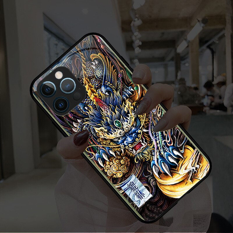 Thumbnail: Luxury Shining Lucky Fish Phone Case For iPhone
