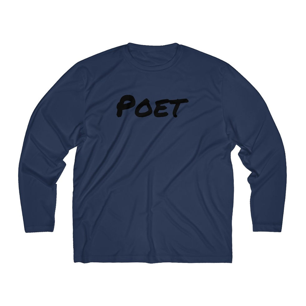 Thumbnail: Men's Long Sleeve Poetry Moisture Absorbing Tee