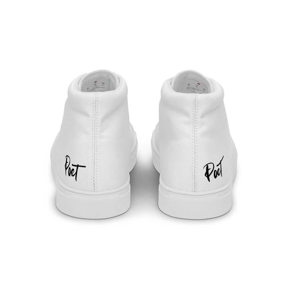 Thumbnail: Exclusive Men’s Poetry high top canvas shoes