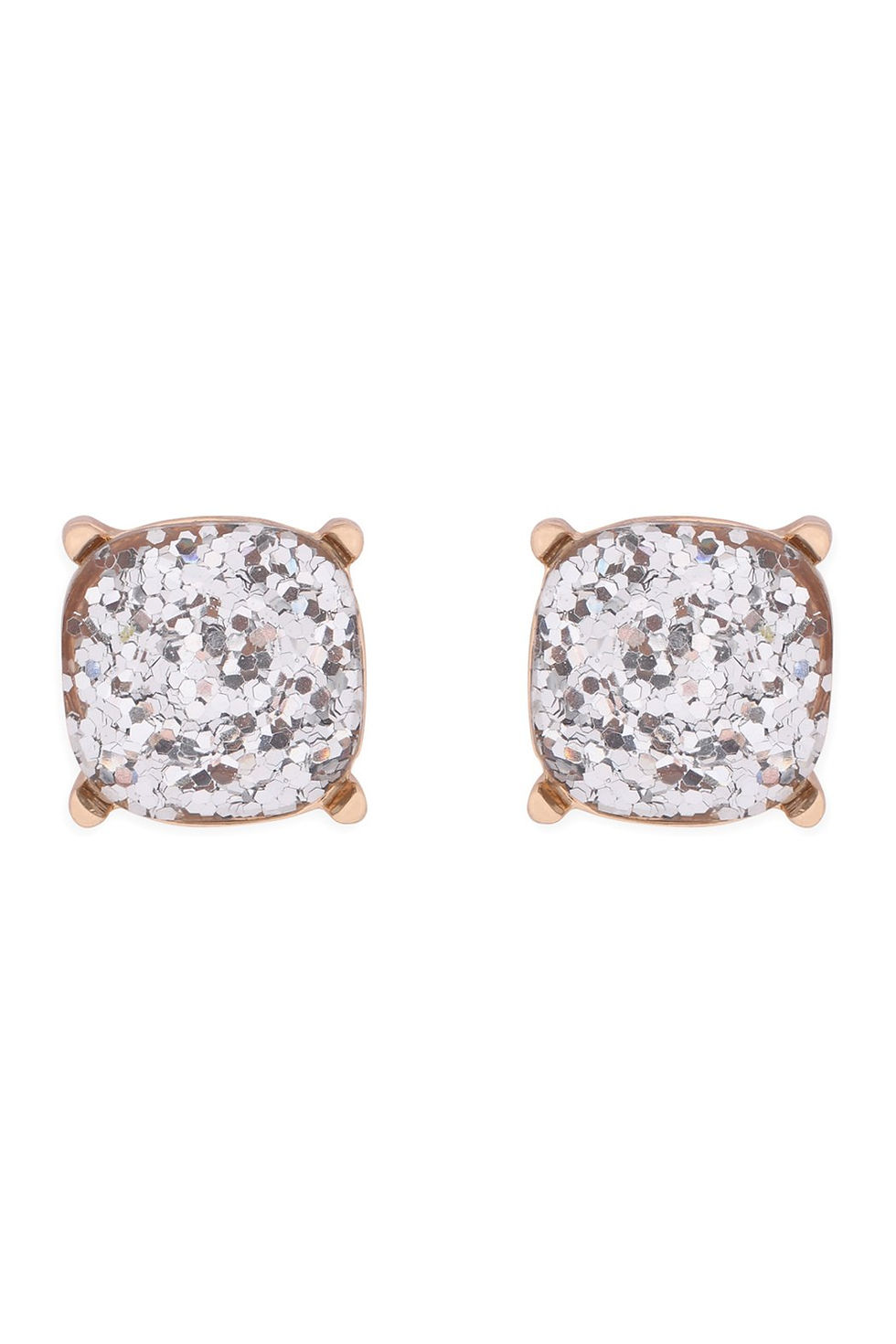 Thumbnail: Glitter Poetry Stud Earrings