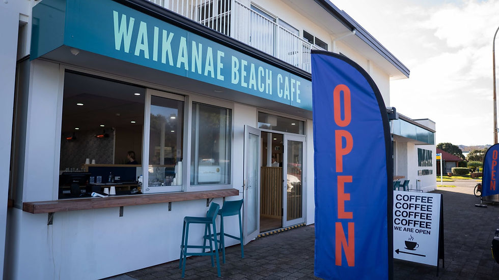 Pictured above: Waikanae Beach Cafe - New Coffee Kiosk and Renovated Cafe