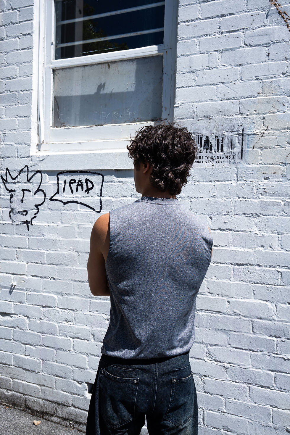 Active Tank Grey - back