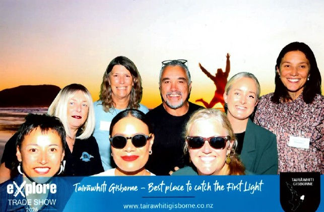 Tairāwhiti Gisborne Trade Show Operators, Monty Manuel pictured centre back