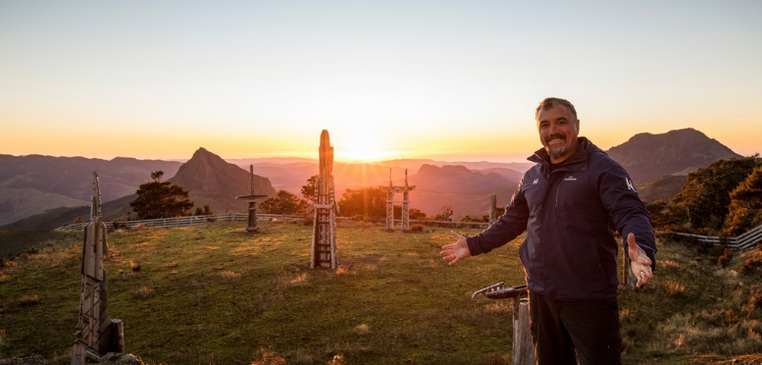 Maunga Hikurangi - sacred Māori cultural site at sunrise