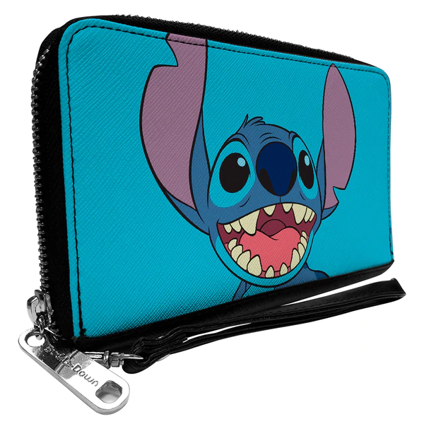 Stitch Face zipper Wallet