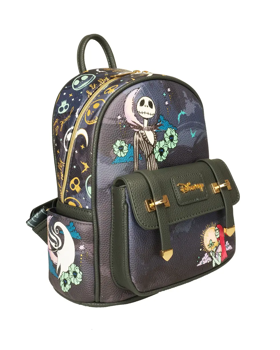 Thumbnail: Nightmare Before Christmas WondaPop 11" Vegan Leather Fashion Mini Backpack