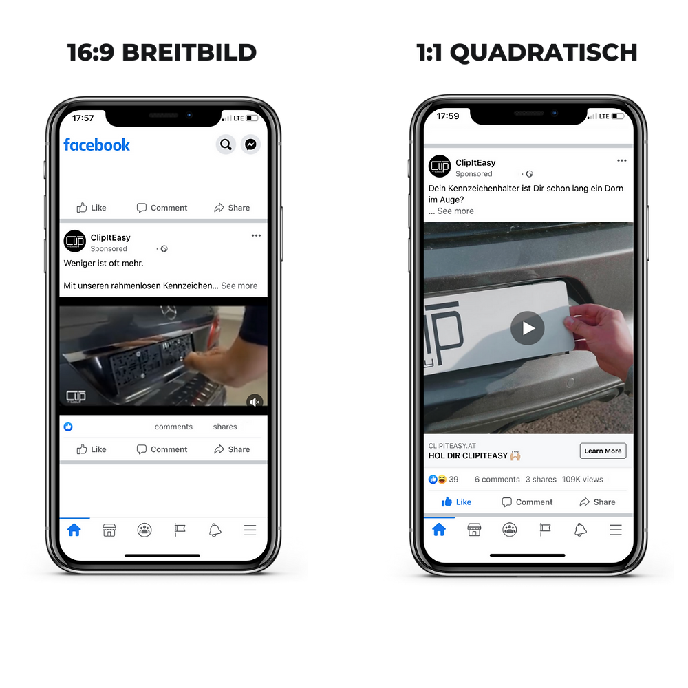 Facebook Instagram Formate 7EVEN Online KG