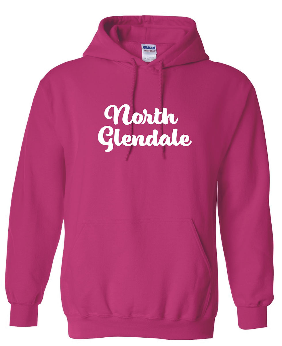 North Glendale Fancy Pink Hoodie