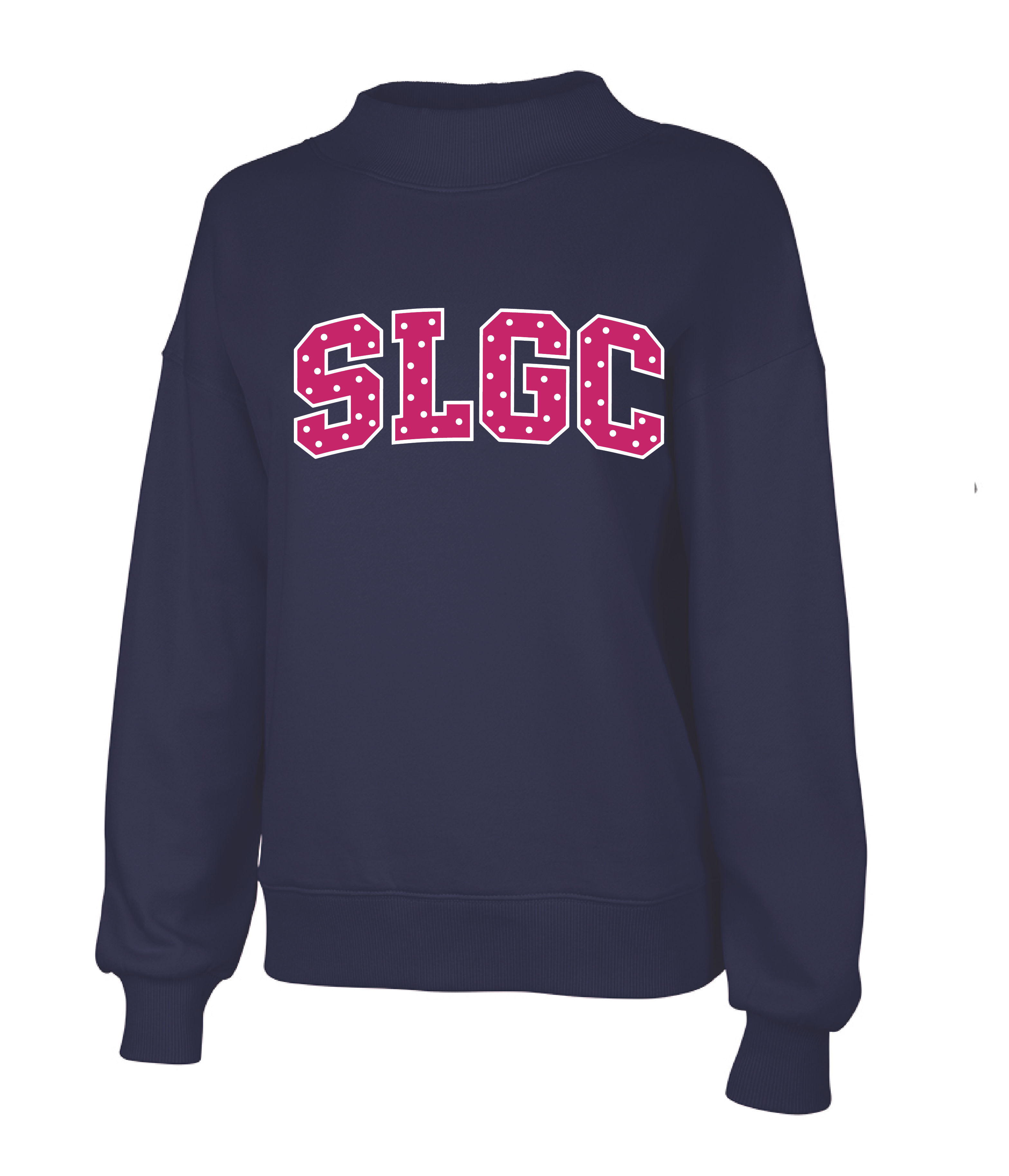 Women's Navy SLGC Willow Mock-Neck Sweatshirt
