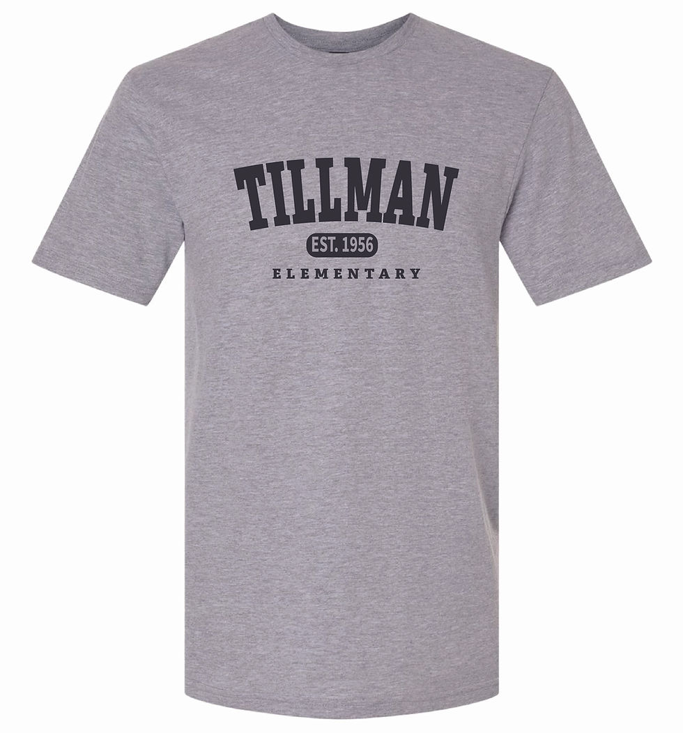 Est. Tillman Elementary Gray Short Sleeve Crew