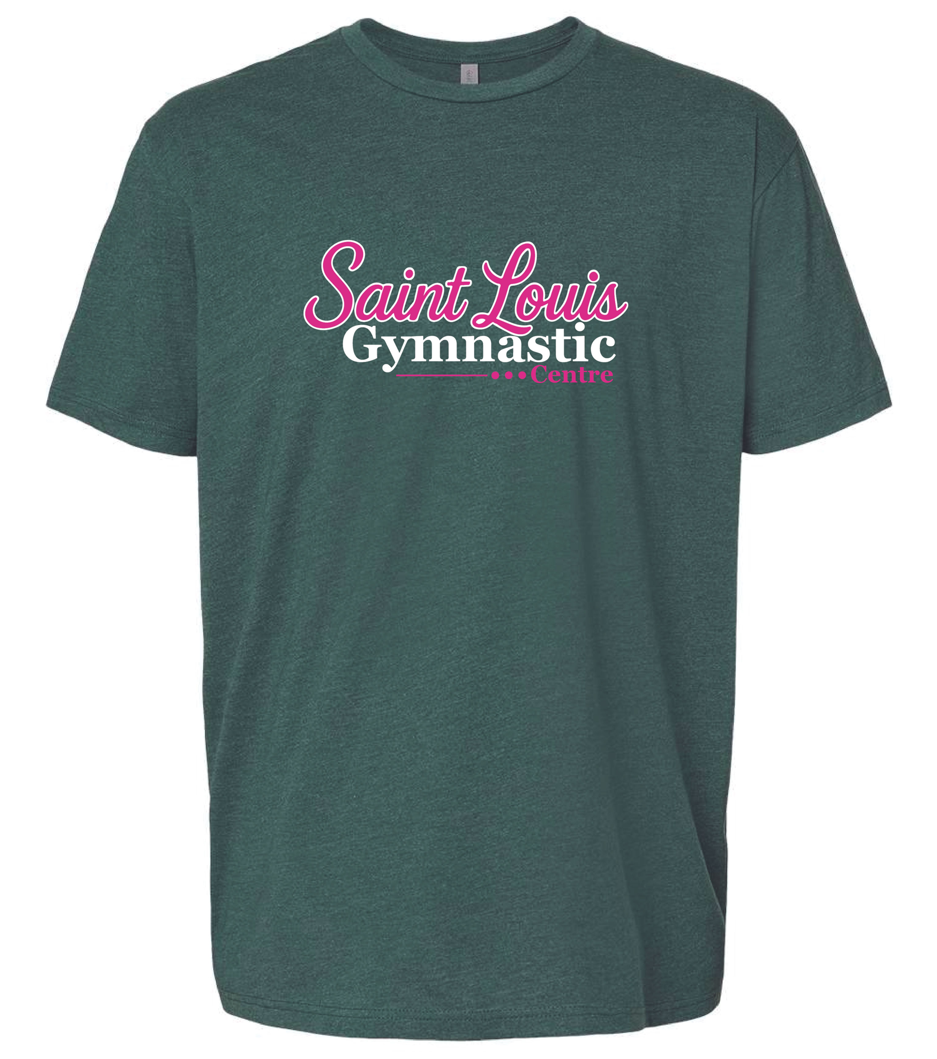 St. Louis Gym Centre - Short Sleeve Crew - Green/Pink