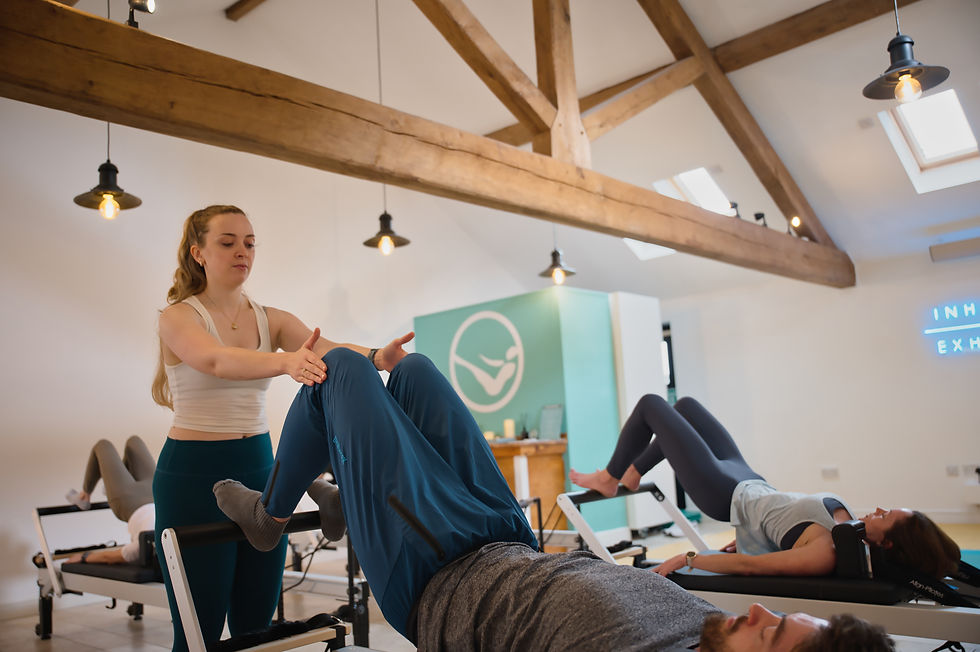 A Reformer Pilates Class at Paragon Pilates in Chelford