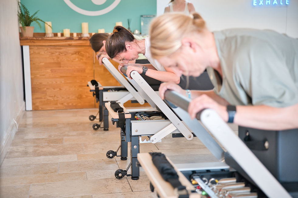 Reformer Pilates class at Paragon Pilates Chelford