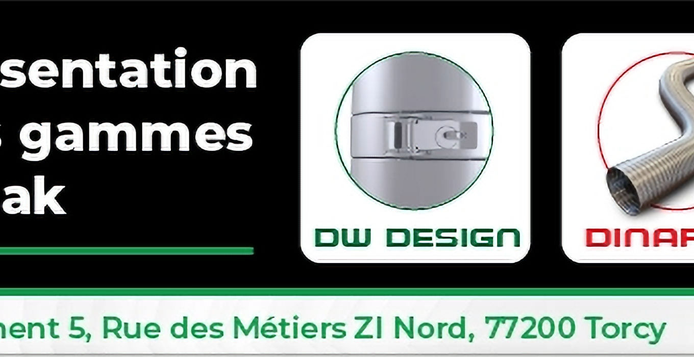 Le 16 mai 2025, DINAK et SEMFIX vous invitent à une journée exclusive pour découvrir nos gammes de produits !
Venez explorer nos produits innovants, découvrir nos nouveautés comme le DW Design et le Dinaflex, échanger avec nos experts et profiter d'une présentation exclusive dans les locaux de SEMFIX.