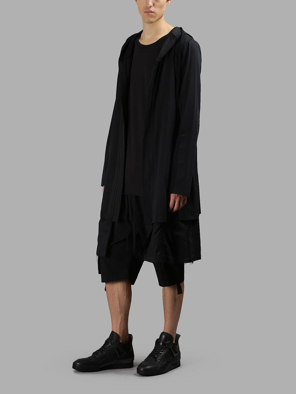 Miniatura: THOM KROM MEN’S BLACK HOODED PARKA