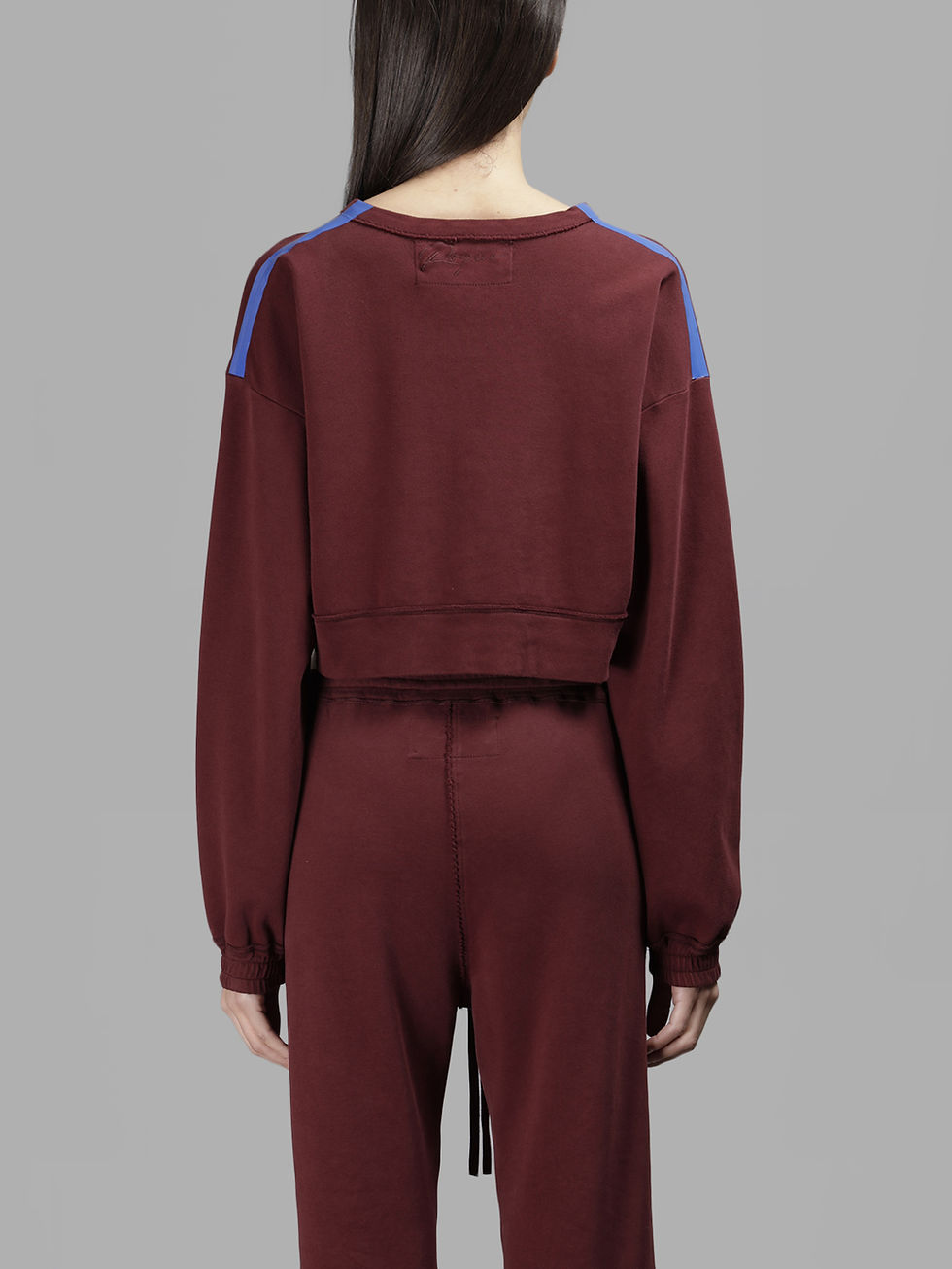 Miniatura: ROQUE WOMEN'S BURGUNDY CROPPED SWEATER