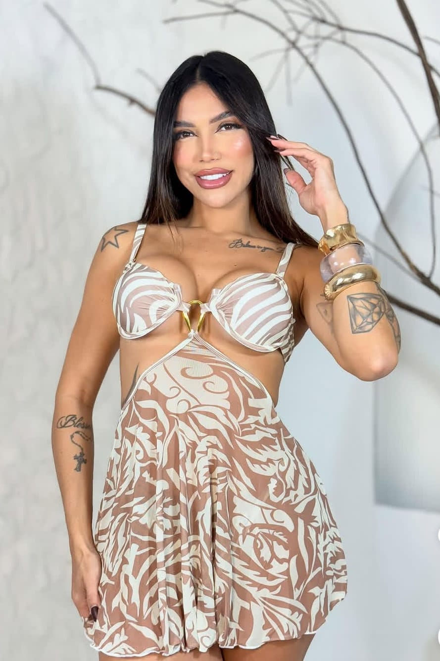 Miniatura: Biquíni três peças Tule 