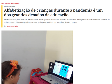 Plural: Reportagem trata dos desafios da alfabetização em tempos de pandemia