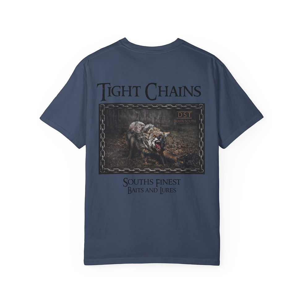 Thumbnail: T-Shirt — 'Tight Chains' Wolf Graphic Fishing Lures Tee