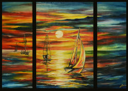 "Coming home" oil on canvas