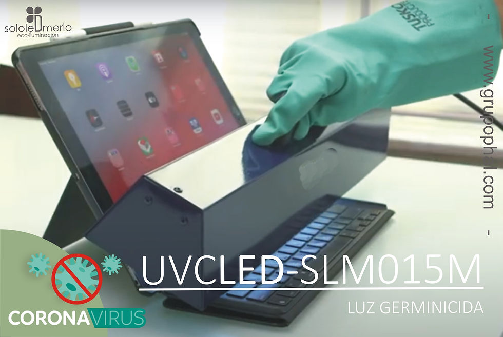Miniatura: Luz UV-C germicida portátil UVCLED-SLM015M