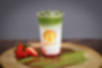 Strawberry Matcha Lattee