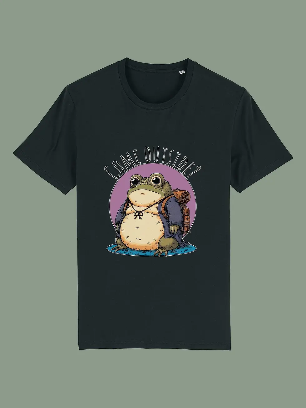 Thumbnail: Come Outside? - Frog Illustration T-shirt