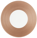 jl coquet hemisphere metal pink dinner plate