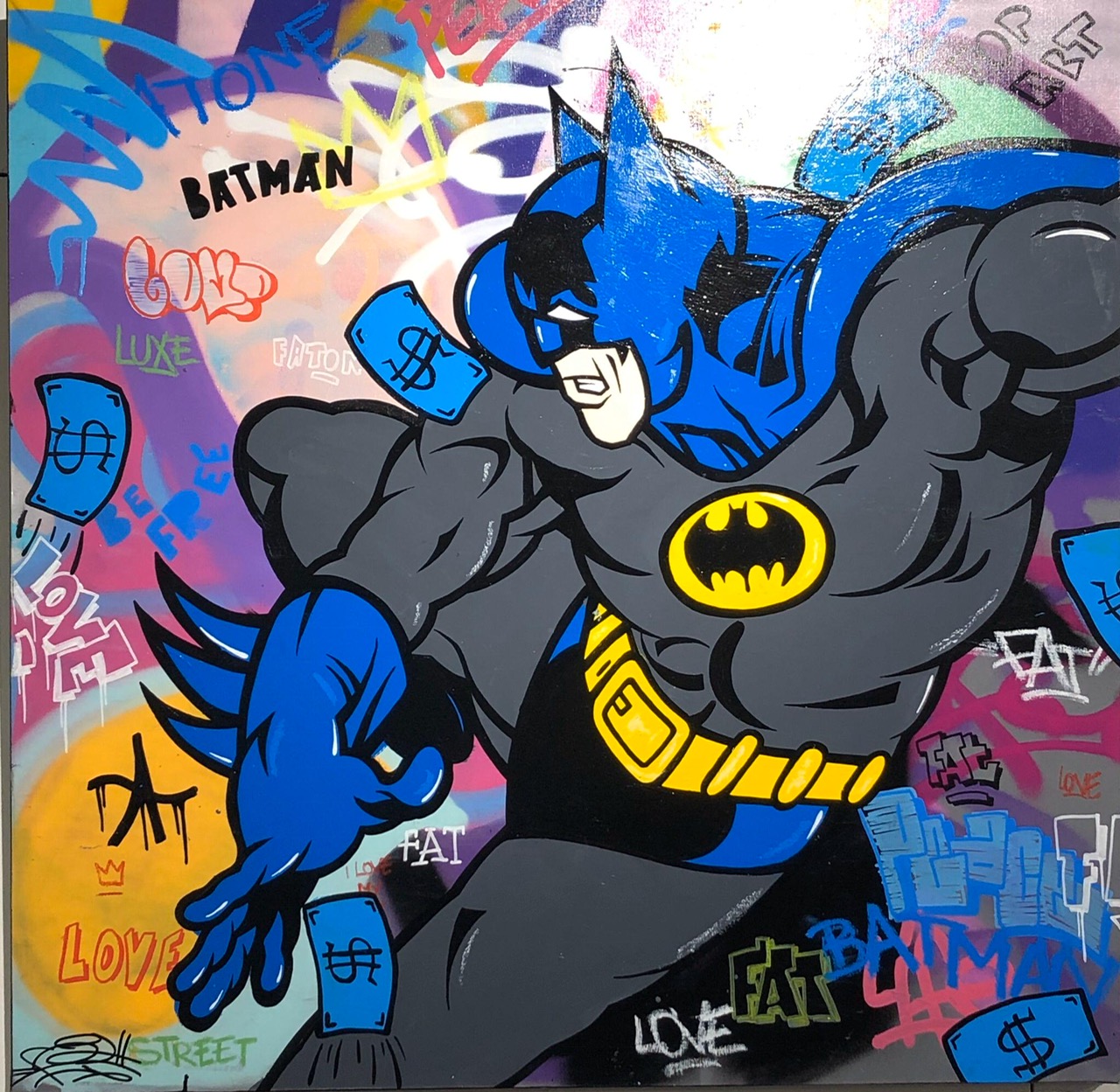 BATMAN 100x100cm
