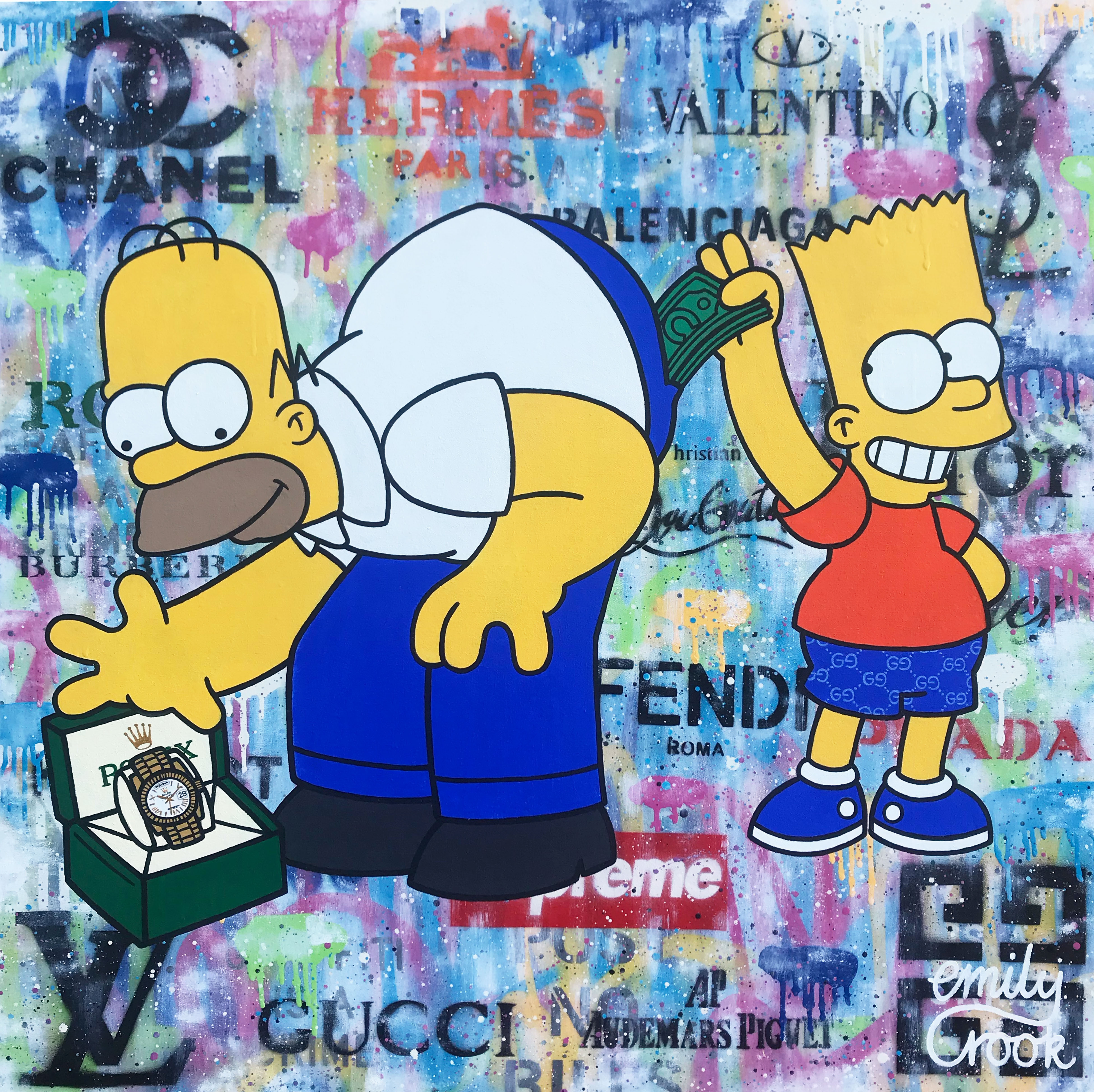 ROLEX DREAMING 100X100CM