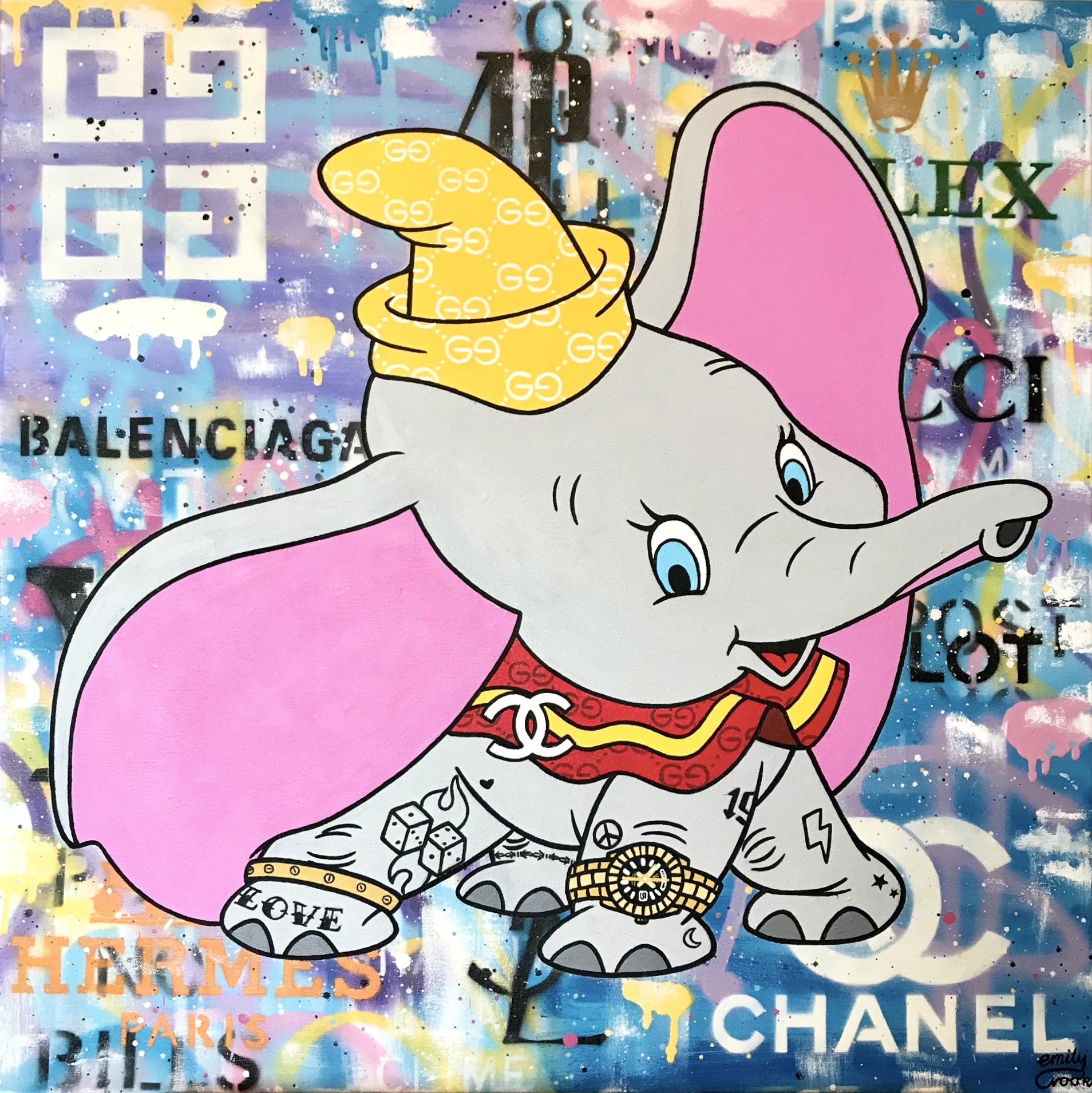 STRIKE A POSE 80X80CM