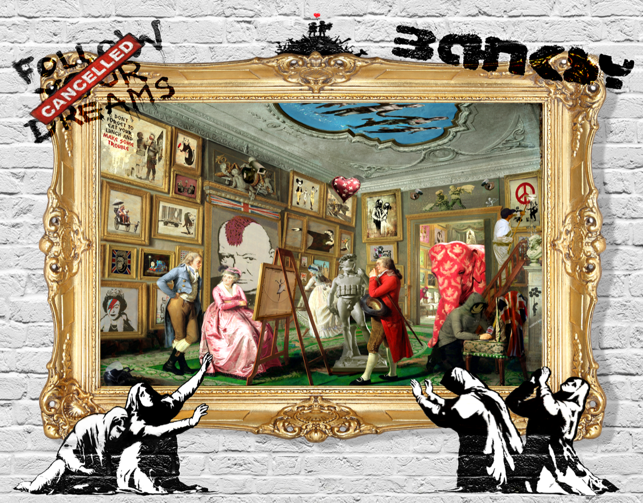 ELEPHANT IN THE ROOM 72X91CM