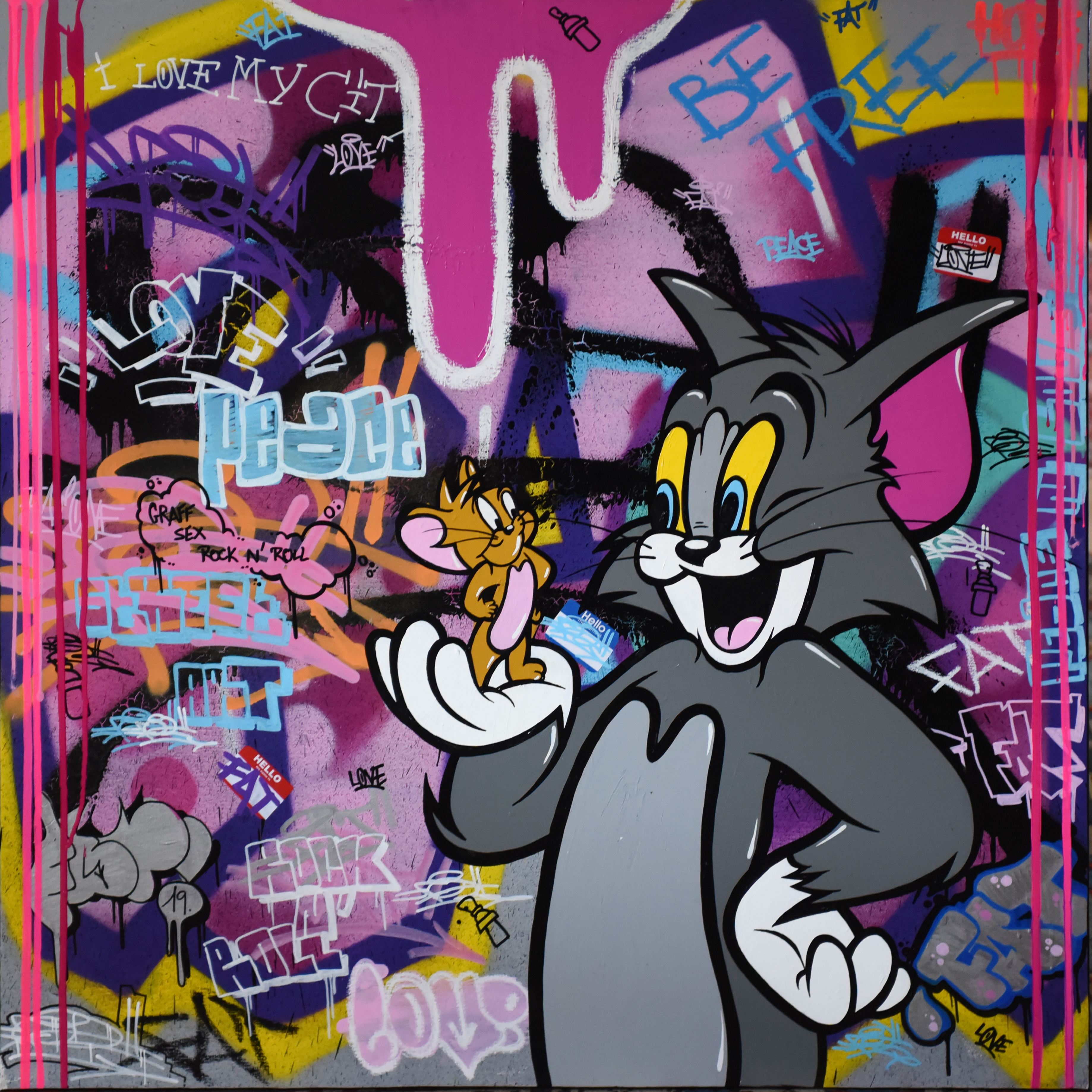 TOM & JERRY 100X100CM