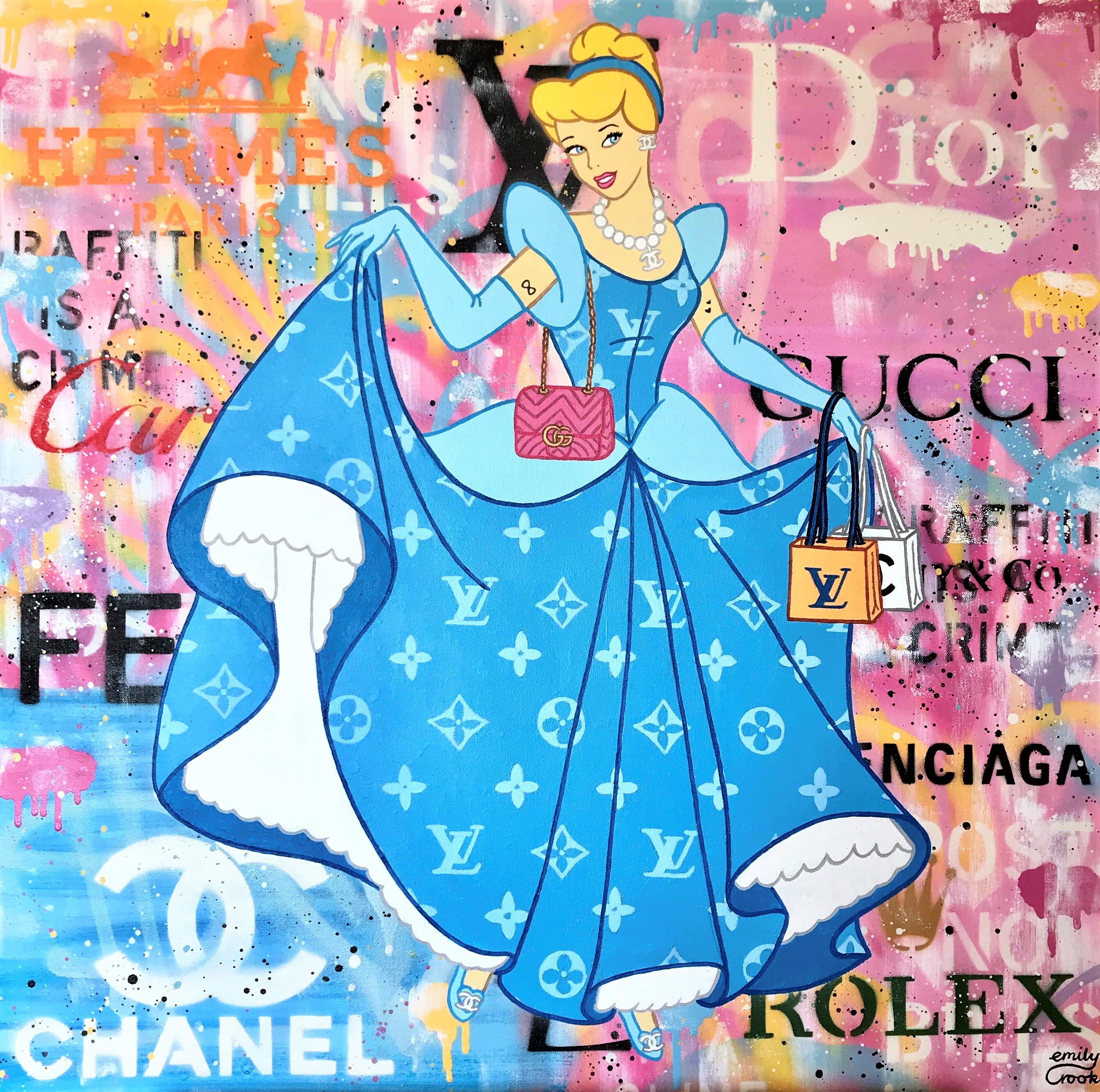 SHOP TILL YOU DROP 80X80CM