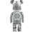 Miniature : Bearbrick H.R. Giger White Chrome 1000%