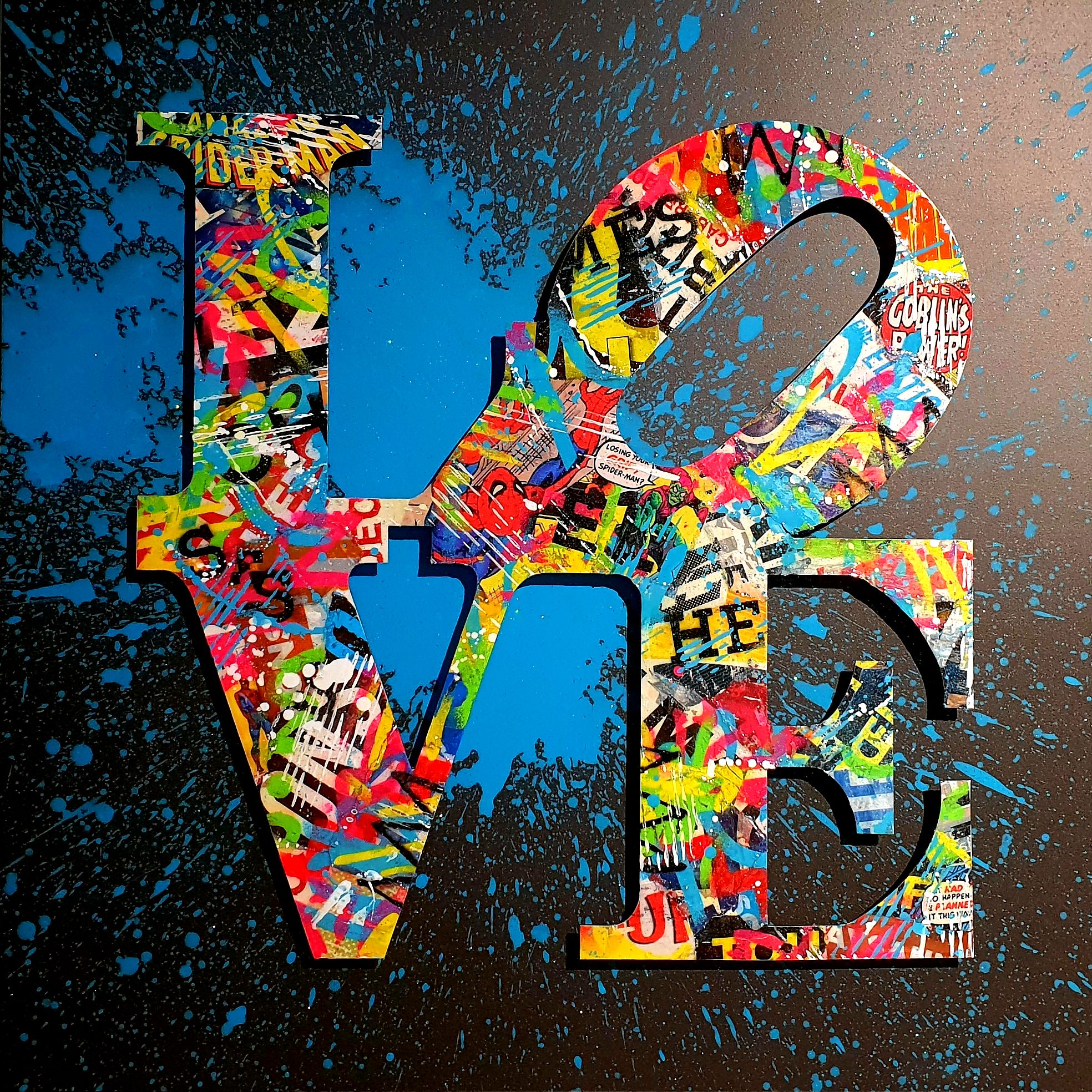 STREET LOVE BOX 80X80CM