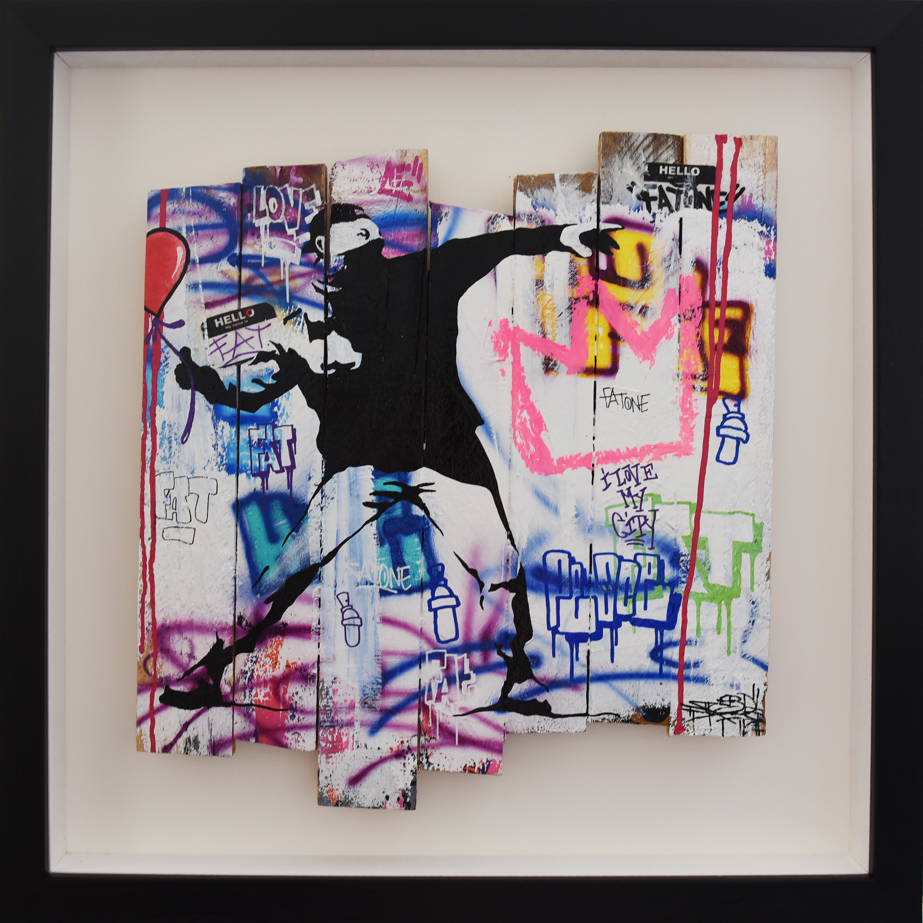 BANKSY 75X75CM