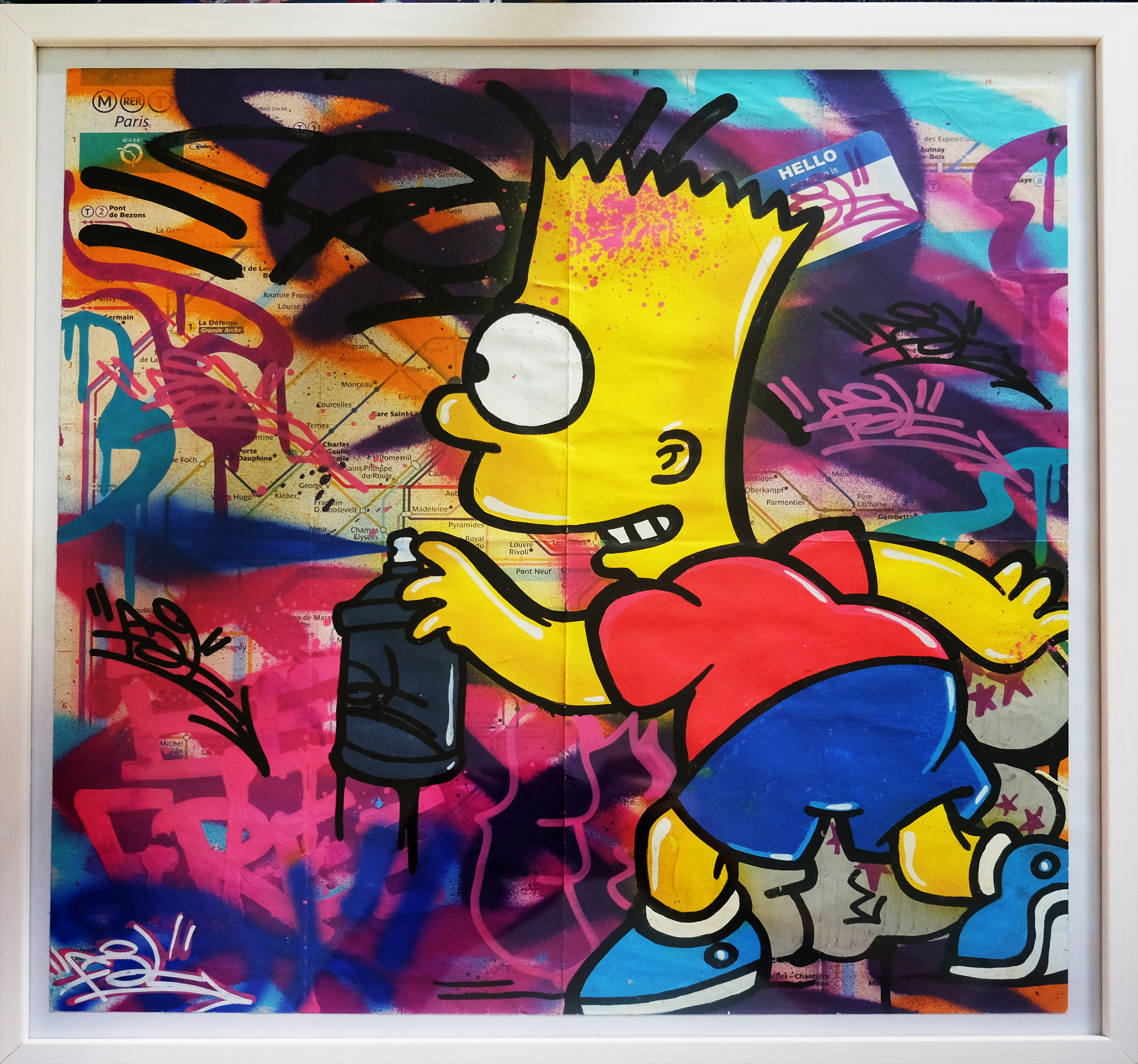 SIMPSON GRAFFITI 40X40CM