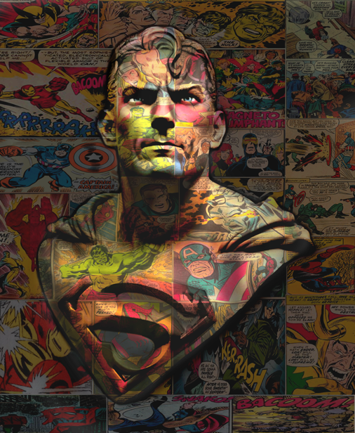 SUPERMAN 77X64CM