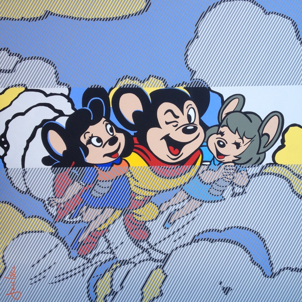 SUPER SOURIS 140X140CM