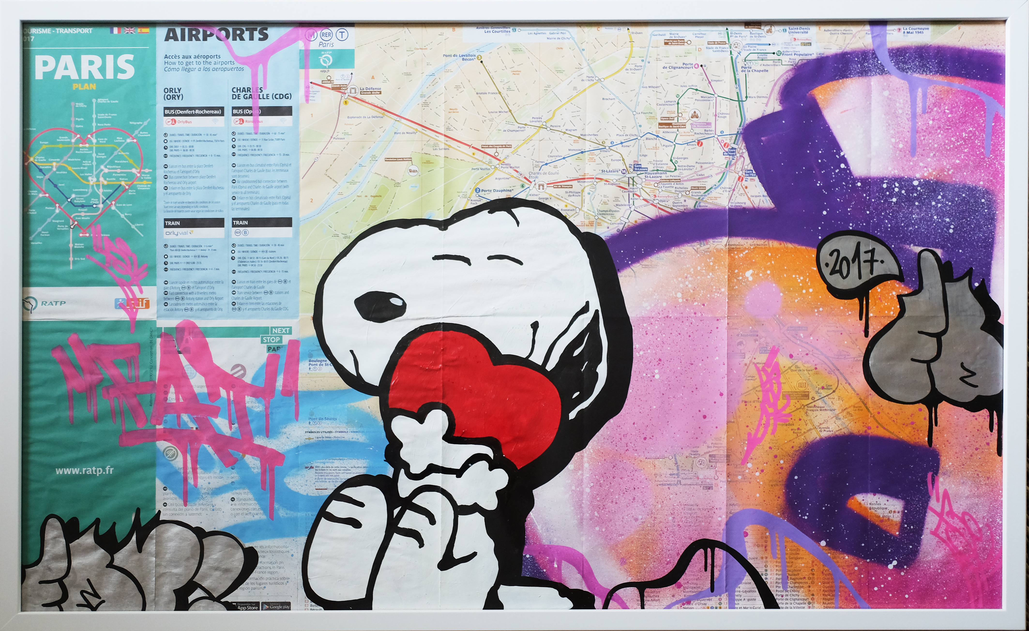 SNOOPY LOVE 45X65CM