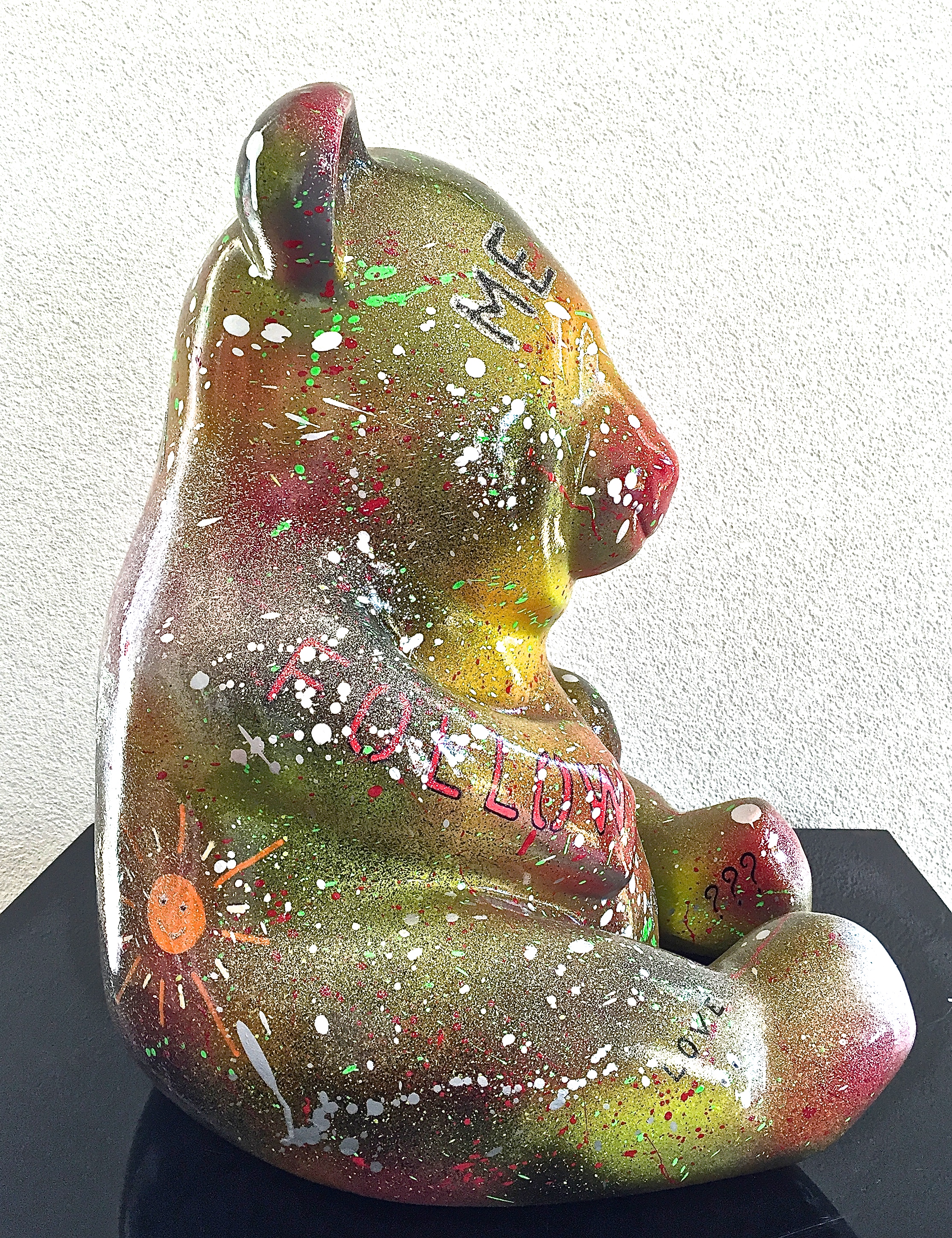 Panda "FOLLOW YOUR HEART" 41X31X33cm