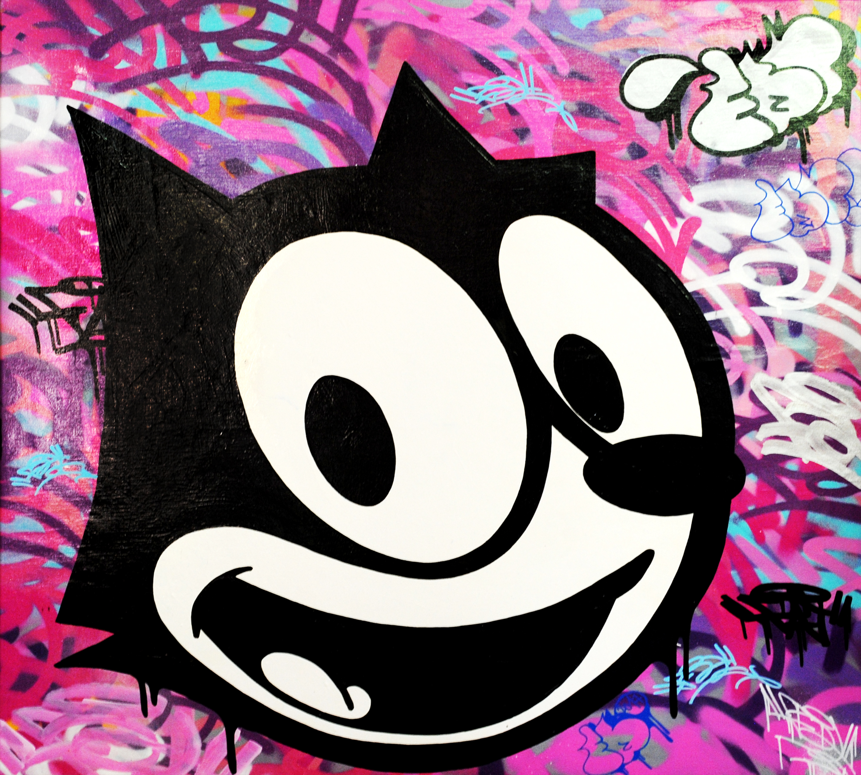 FELIX THE CAT 90X90CM