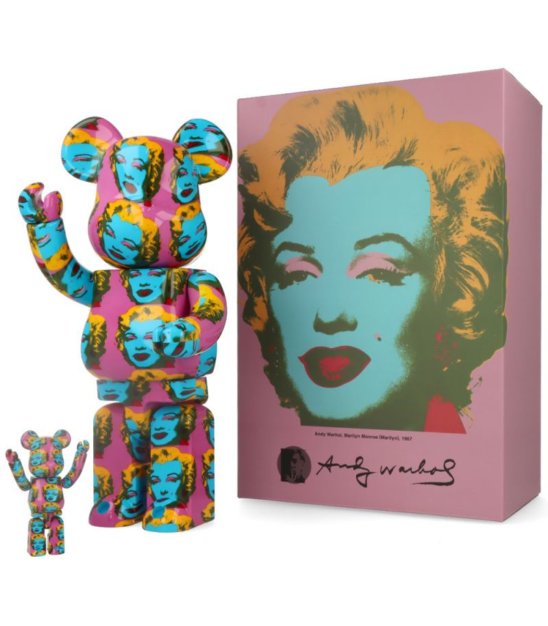 Miniature : Bearbrick Andy Warhol Marilyn Monroe V2 400% + 100%