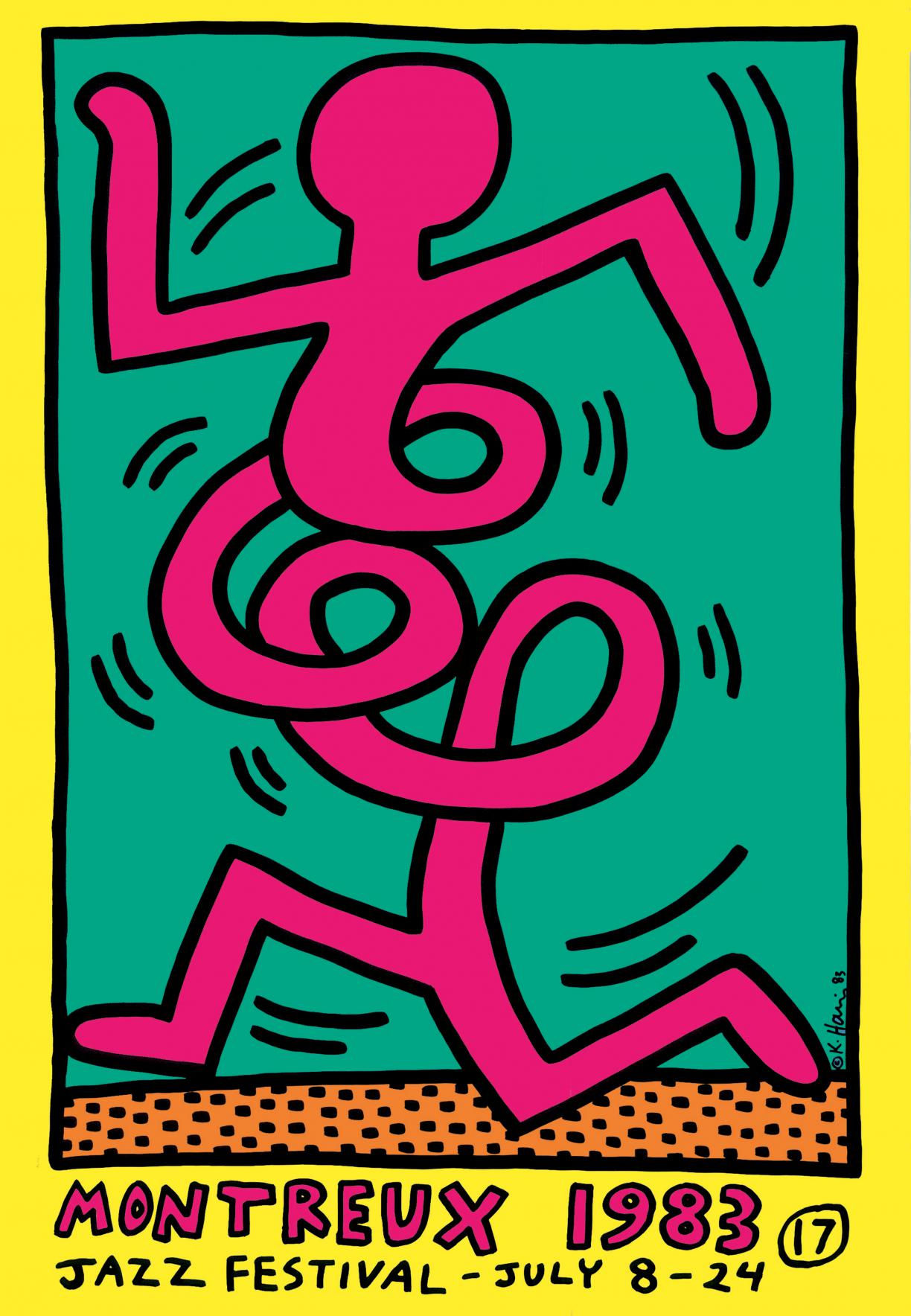 Keith Haring - Montreux Jazz 1983 (Yellow)