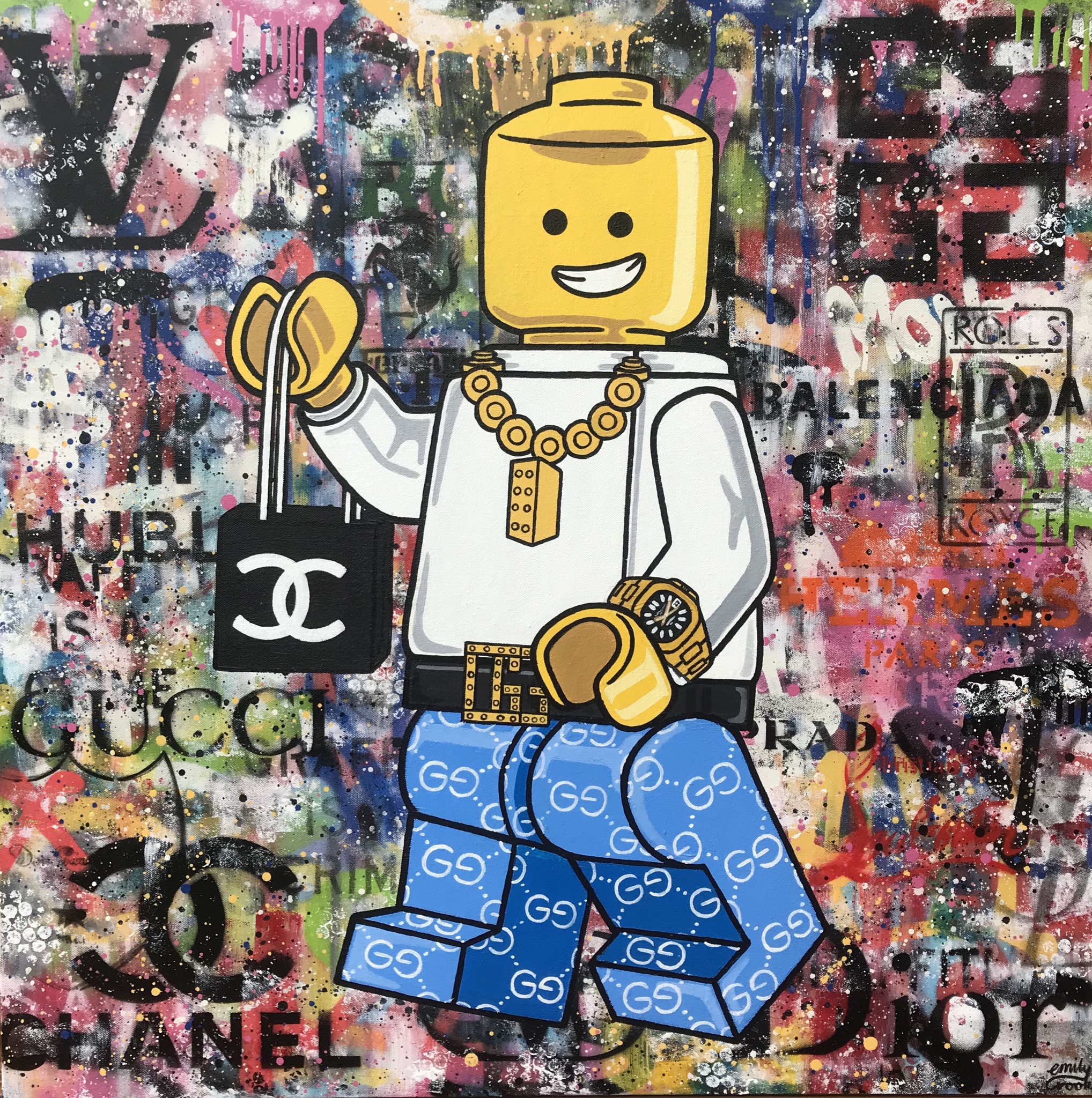 LOGO MAN 80X80CM
