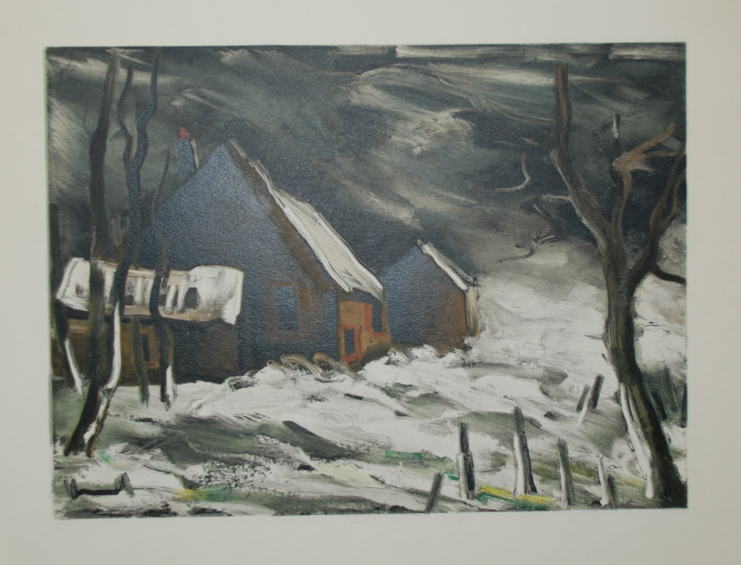 La Maladrerie sous la neige