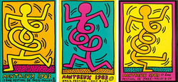 Keith Haring 1983 - 3 versions