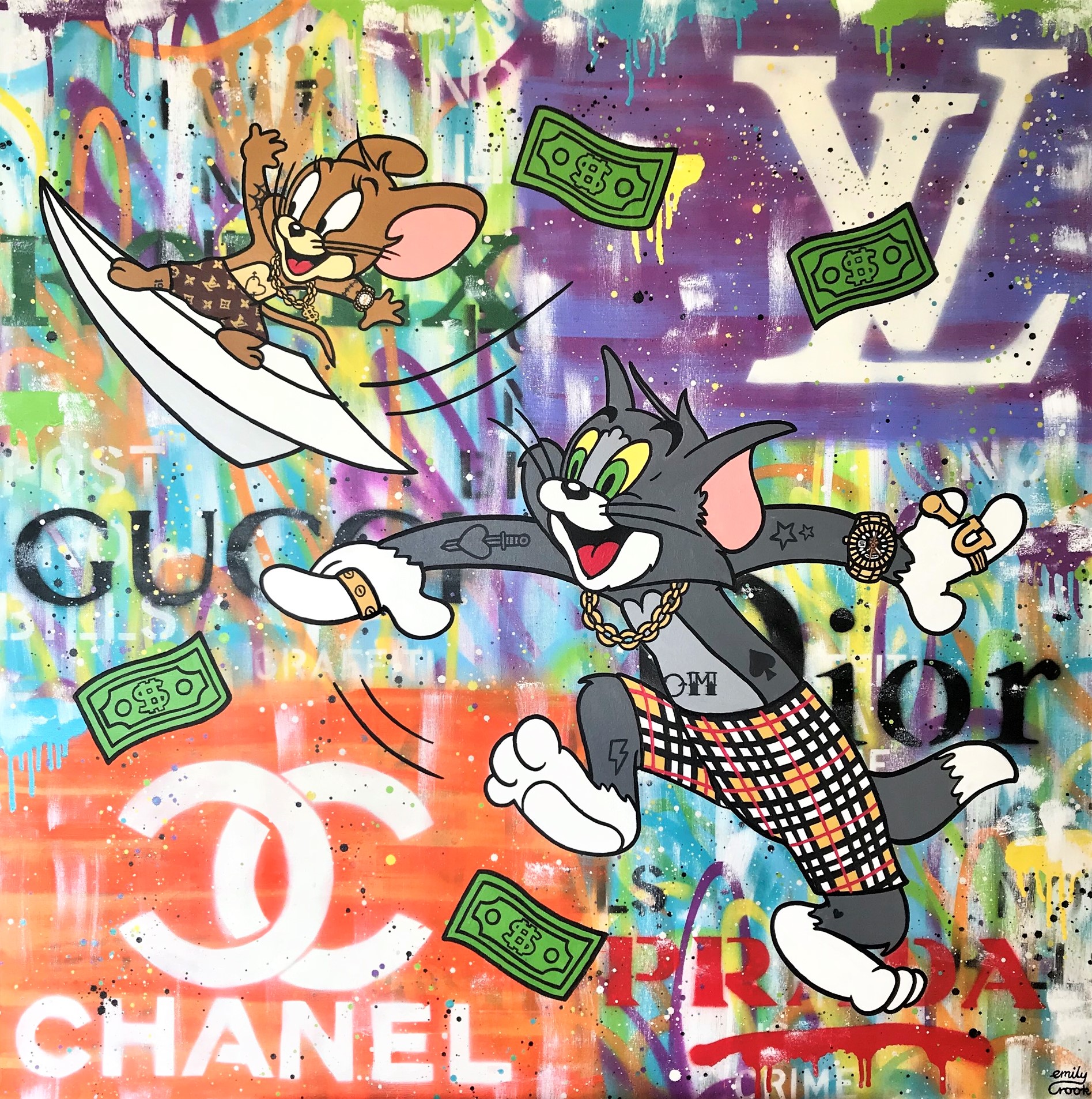 CHASING PAPER 100X100CM
