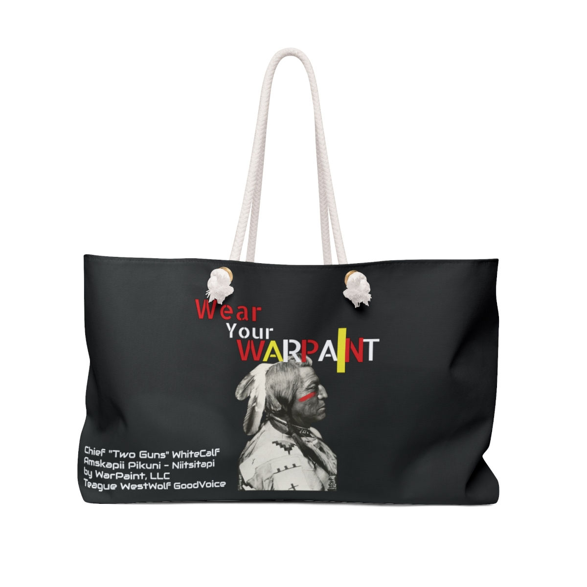 Niitsitapi (Blackfoot) Chief White Calf (Amskapii Pikuni)-Weekender Bag